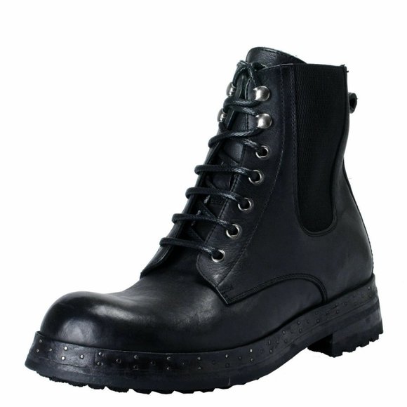 Dolce & Gabbana | Shoes | Dolce Gabbana Mens Black Leather  display picture 3